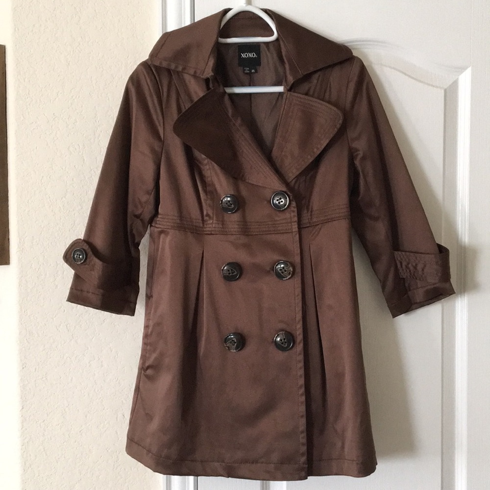 Brown Button Jacket Medium